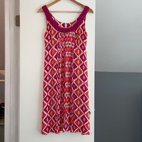 Tory Burch Ikat print silk dress 4 - Picture 1 of 10